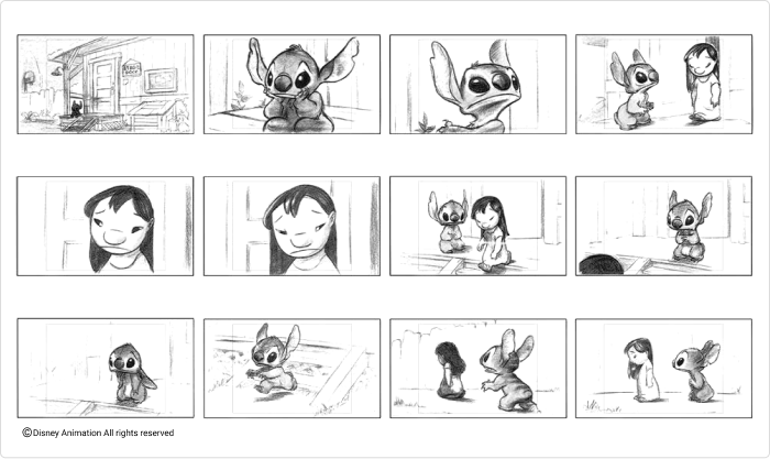 Storyboard de Disney