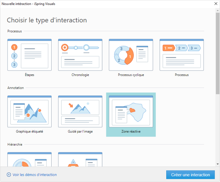  Interactions créées avec iSpring Suite