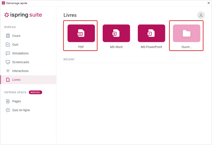 Convertisseur intégré PDF à SCORM - iSpring Suite