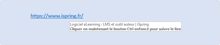 Créer un lien hypertexte avec une info-bulle dans PowerPoint