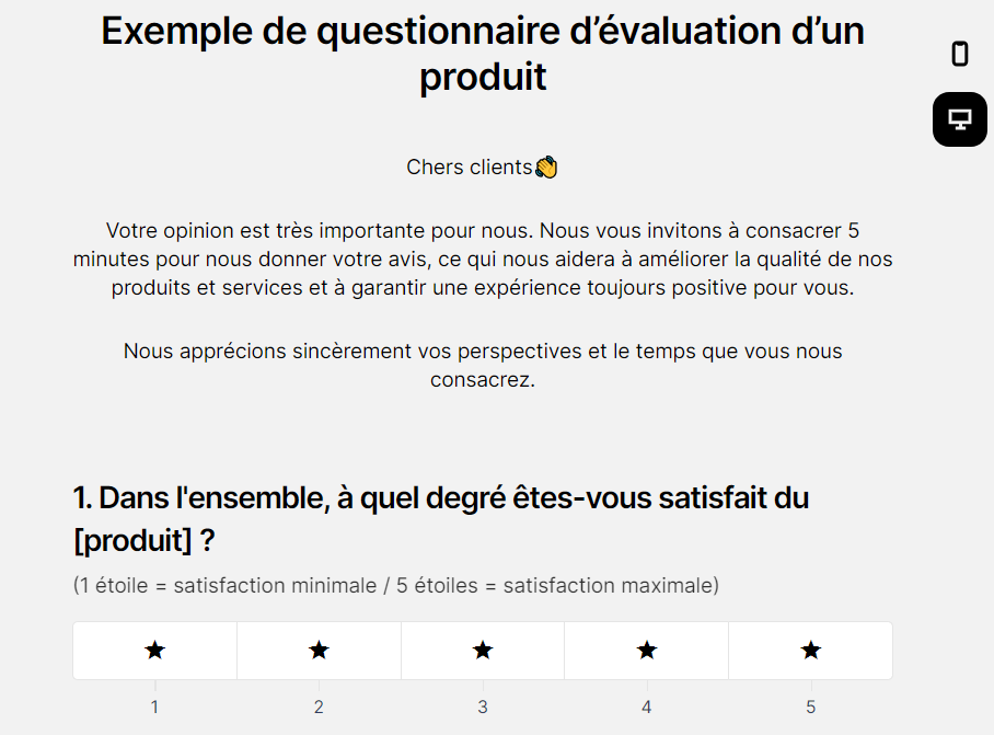 Survio est urilisé pour Drag’n Survey pour créer un questionnaire en ligne