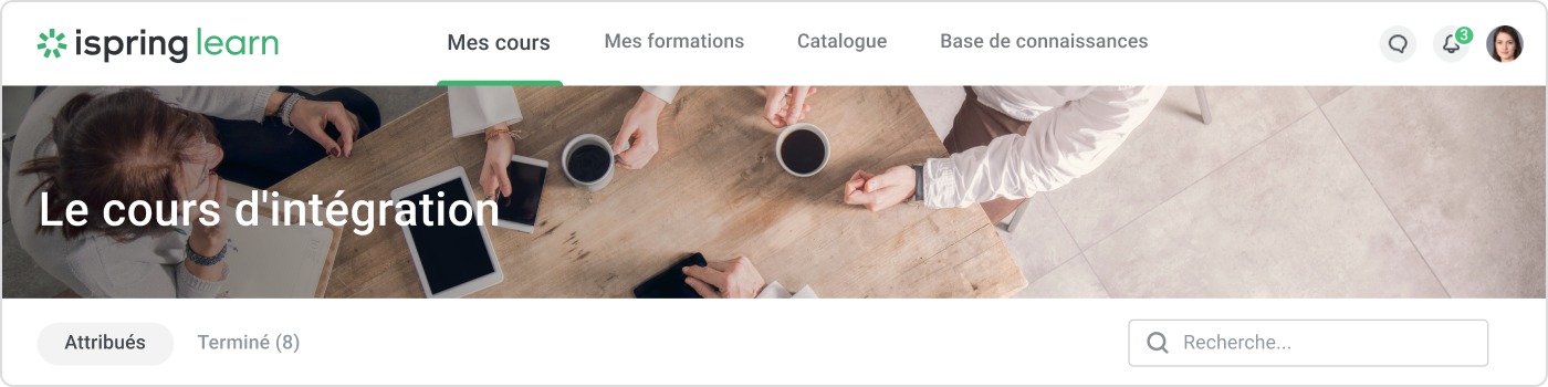 Knowledge management pour des cours d'intégration