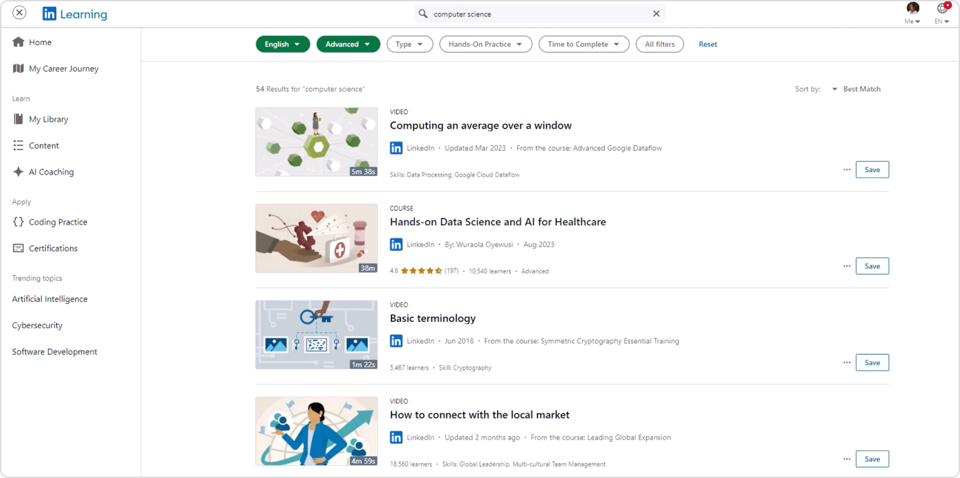 LinkedIn Learning Plateforme de formation en ligne LinkedIn Learning