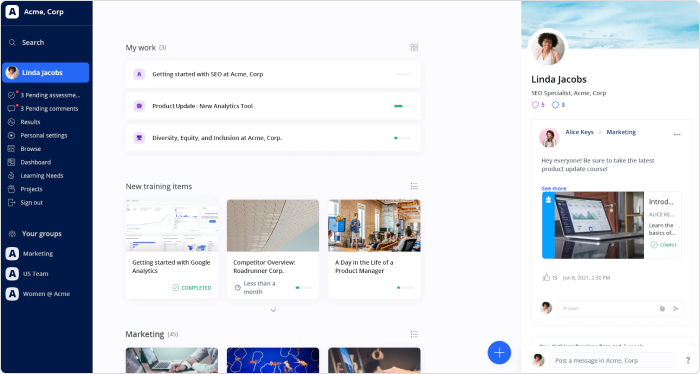 360Learning 360Learning est un learning management system